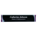 Name Plate Wedges - Black Stars & Stripes - Discontinued - 2" x 10"